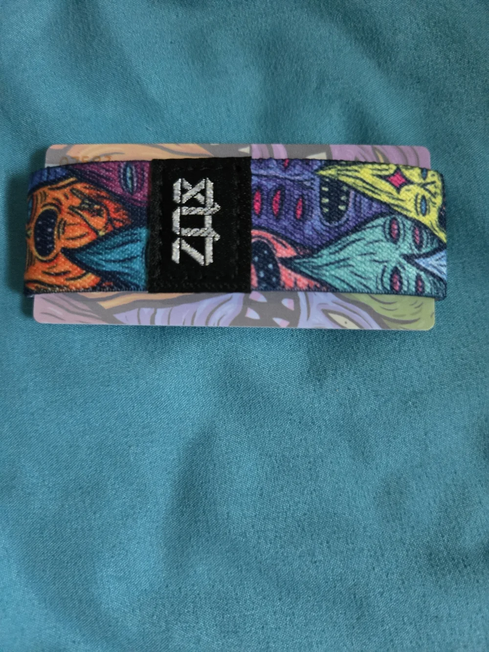 Stay Weird Multicolor Fabric Wristband - Zox